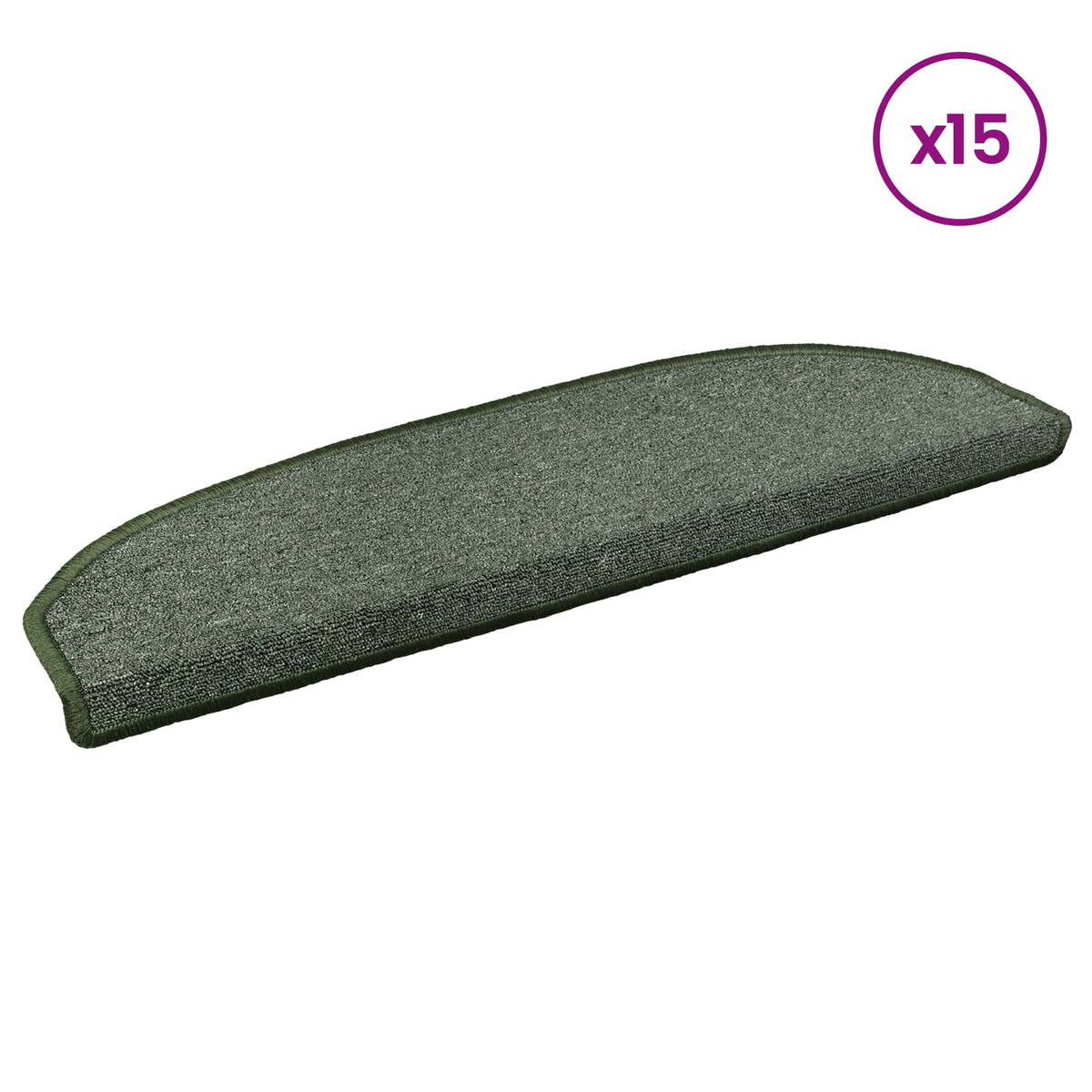 Selbstklebende Stufenmatten 15 Stk. 80 x 24,5 x 3,5 cm