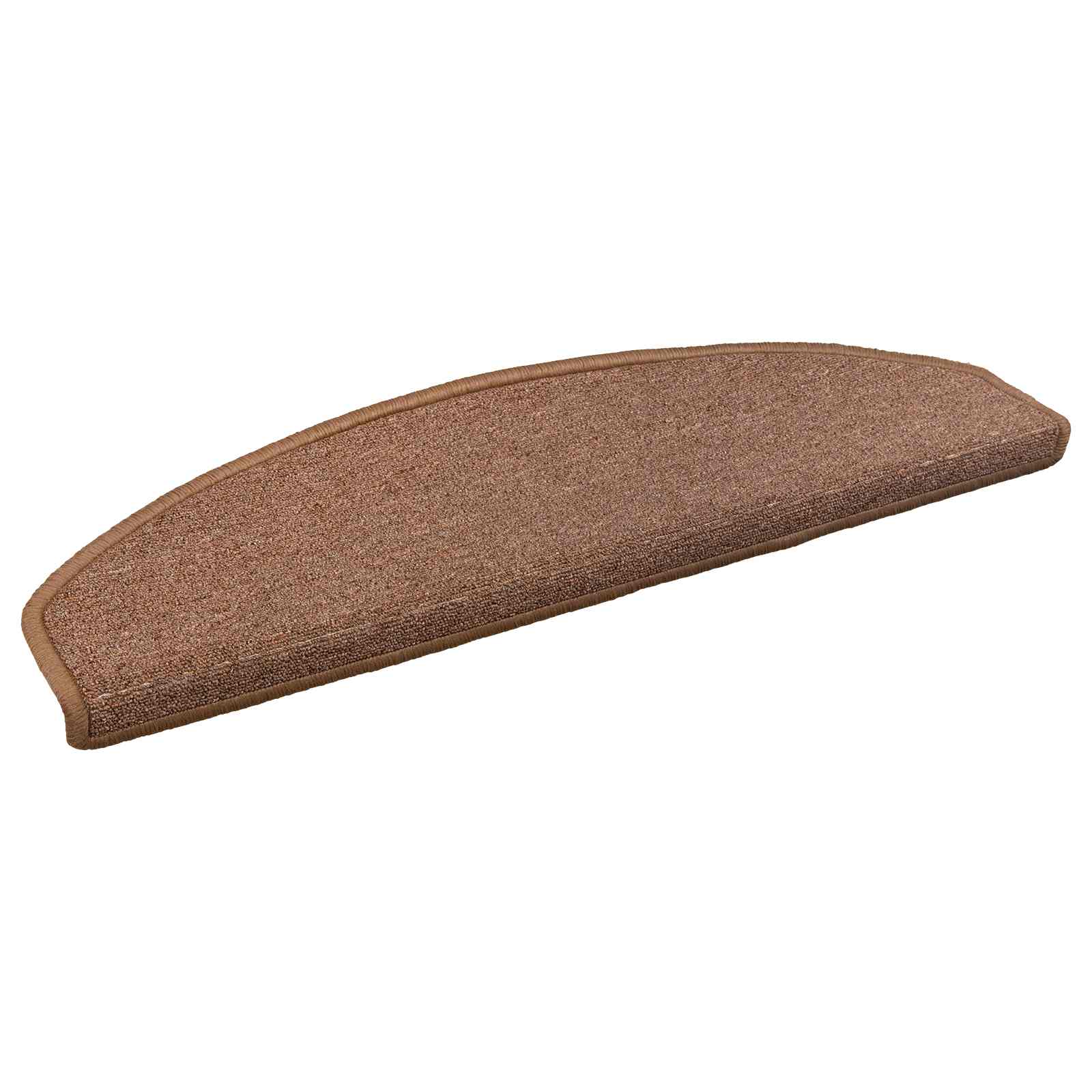 Selbstklebende Stufenmatten 15 Stk. 80 x 24,5 x 3,5 cm Braun