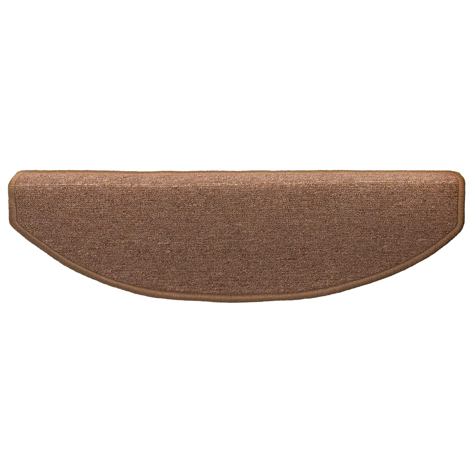 Selbstklebende Stufenmatten 15 Stk. 80 x 24,5 x 3,5 cm Braun