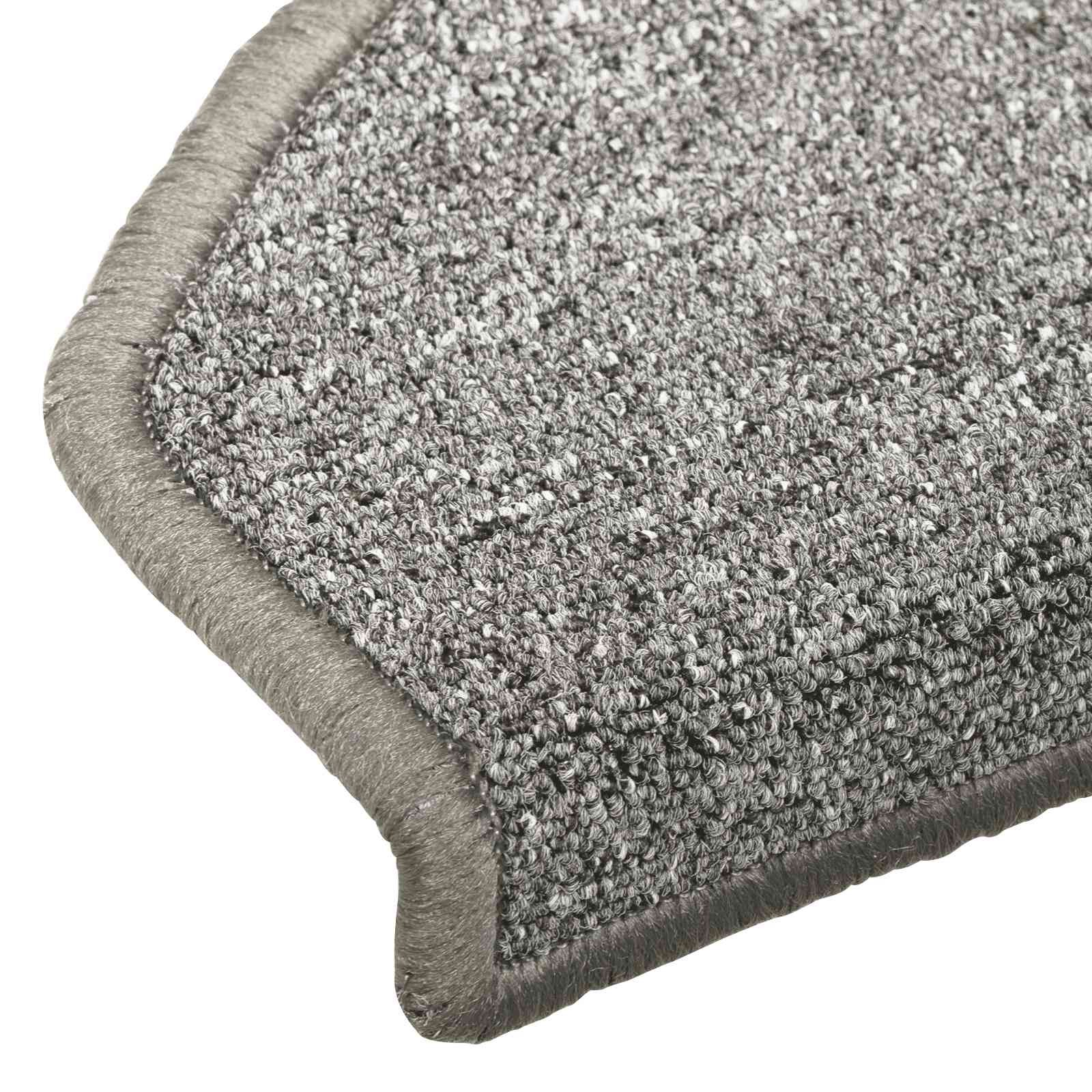 Selbstklebende Stufenmatten 15 Stk. 80 x 24,5 x 3,5 cm Hellgrau