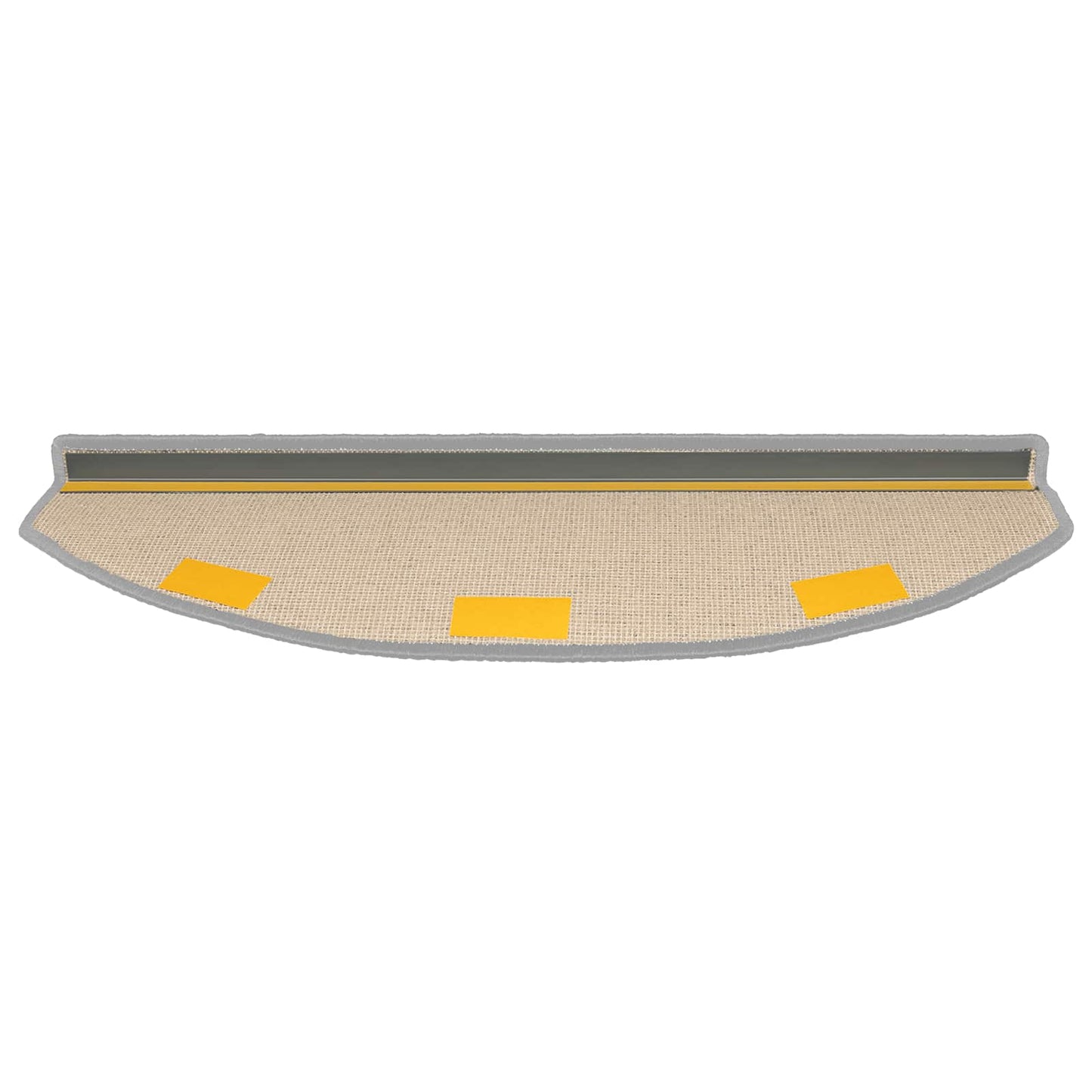 Selbstklebende Stufenmatten 15 Stk. 80 x 24,5 x 3,5 cm Hellgrau