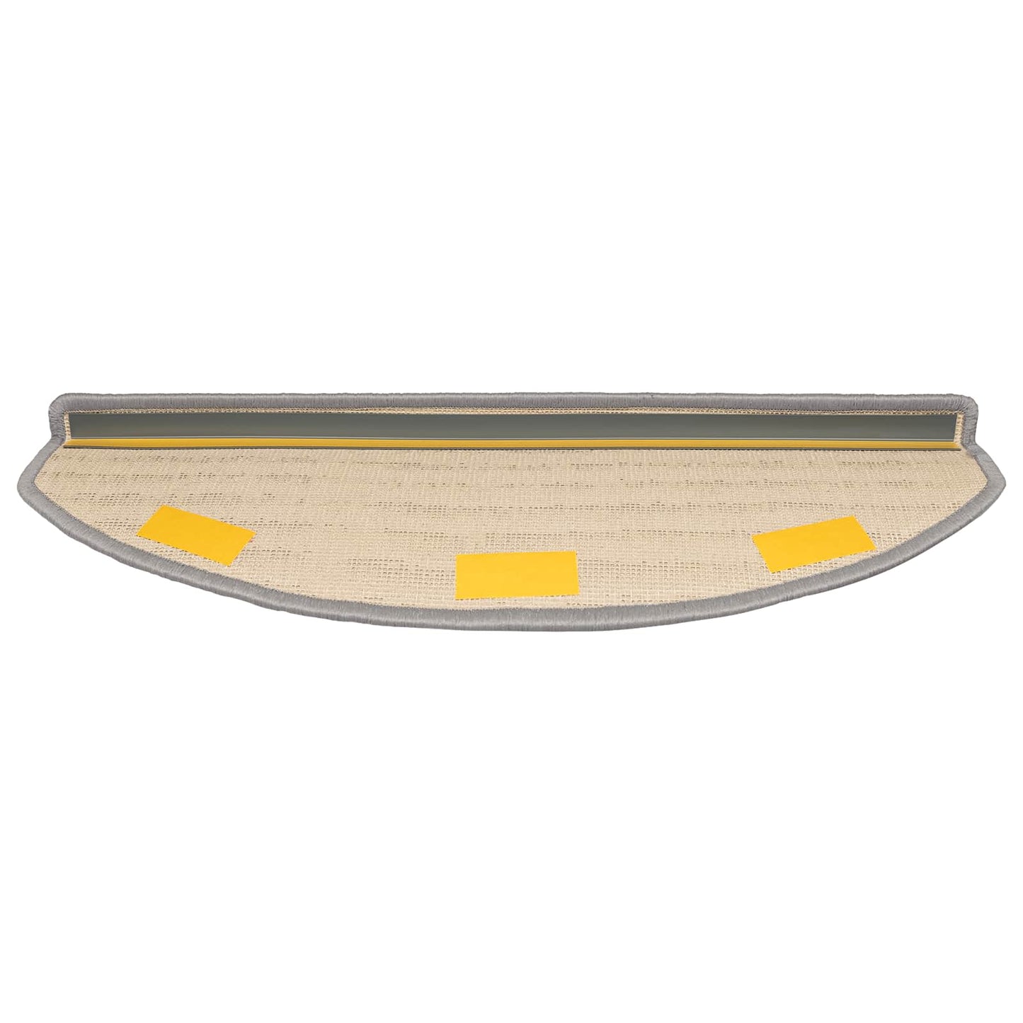 Selbstklebende Treppenschoner 15 stk. 80 x 24,5 x 3,5 cm Grau