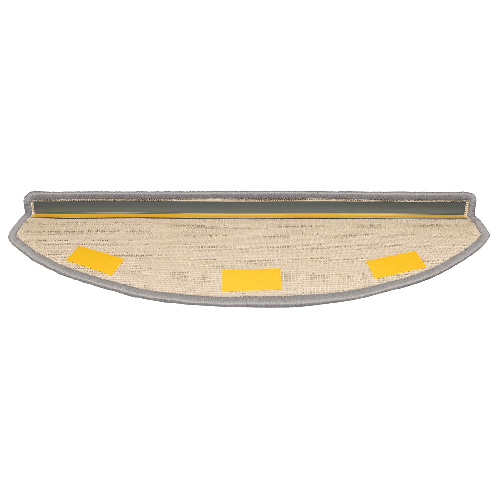 Selbstklebende Treppenschoner 15 stk. 80 x 24,5 x 3,5 cm Grau