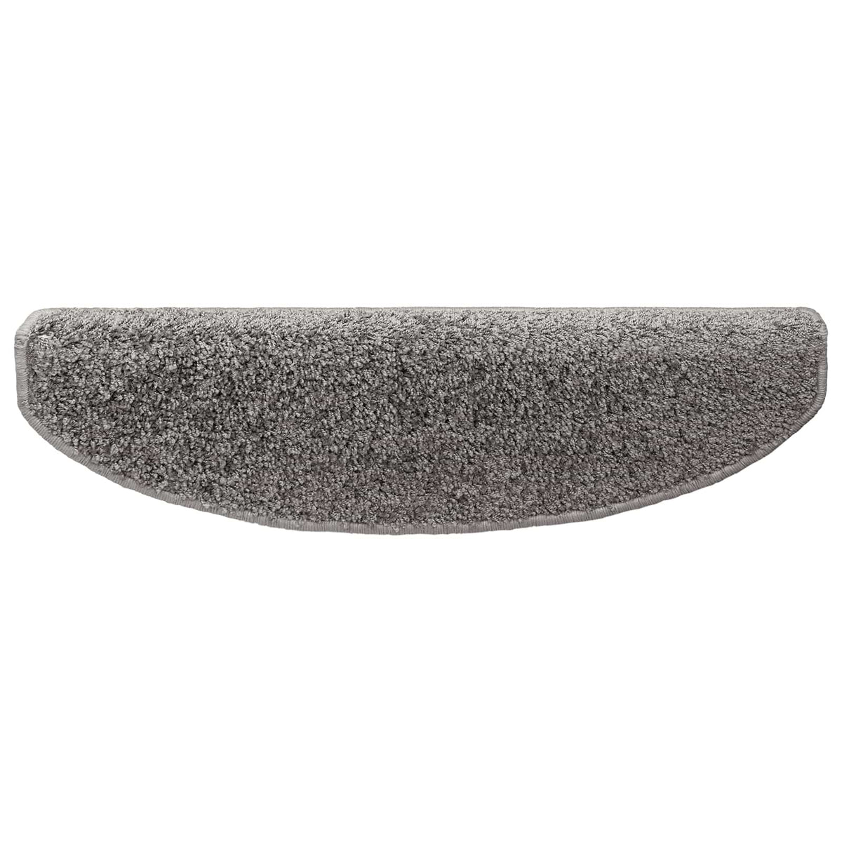 Selbstklebende Stufenmatten 15 stk. 80 x 24,5 x 3,5 cm Grau