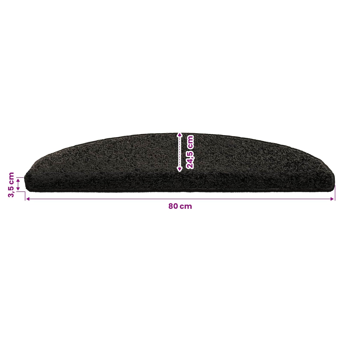 Selbstklebende Treppenschoner 15 stk. 80 x 24,5 x 3,5 cm