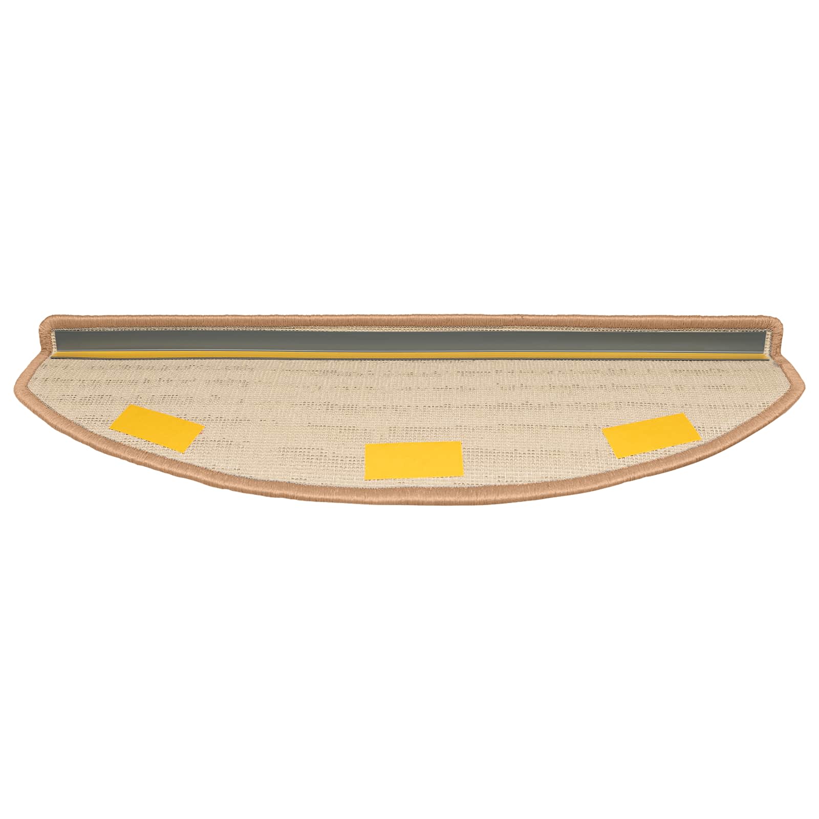 Selbstklebende Treppenschoner 15 stk. 80 x 24,5 x 3,5 cm Beige