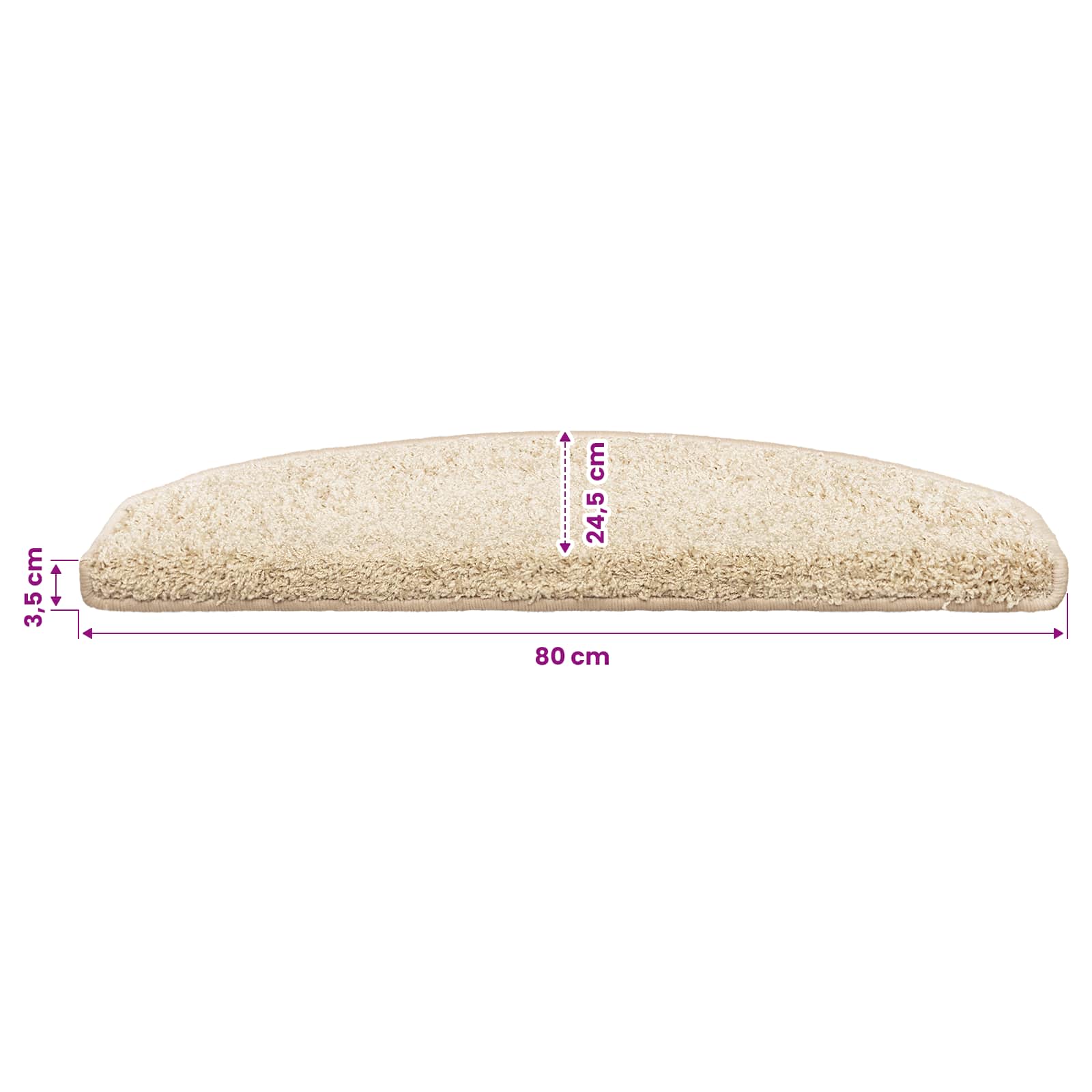 Selbstklebende Treppenschoner 15 stk. 80 x 24,5 x 3,5 cm