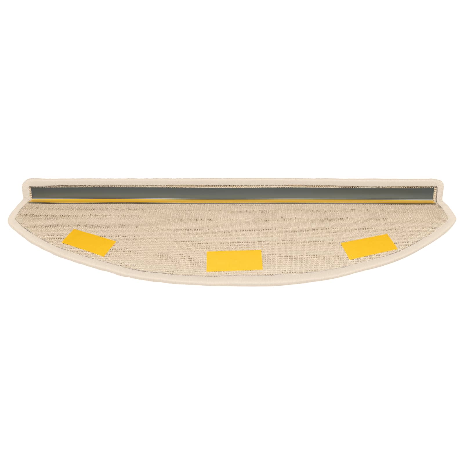 Selbstklebende Treppenschoner 15 stk. 80 x 24,5 x 3,5 cm Weiß