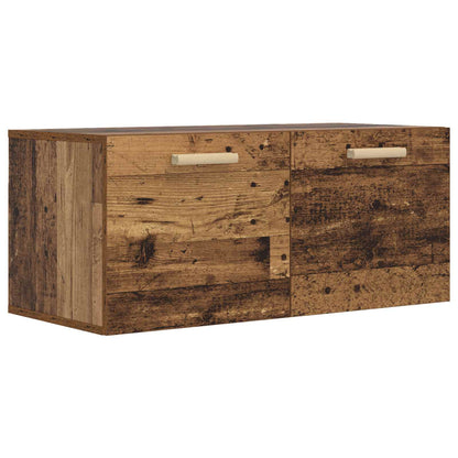 Wandschrank Wandhalterung Altholz 80 x 36,5 x 35 cm