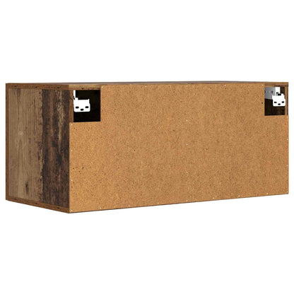 Wandschrank Wandhalterung Altholz 80 x 36,5 x 35 cm