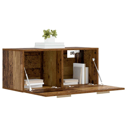 Wandschrank Wandhalterung Altholz 80 x 36,5 x 35 cm