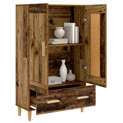 Highboard Altholz 70 x 31 x 115 cm Holzwerkstoff