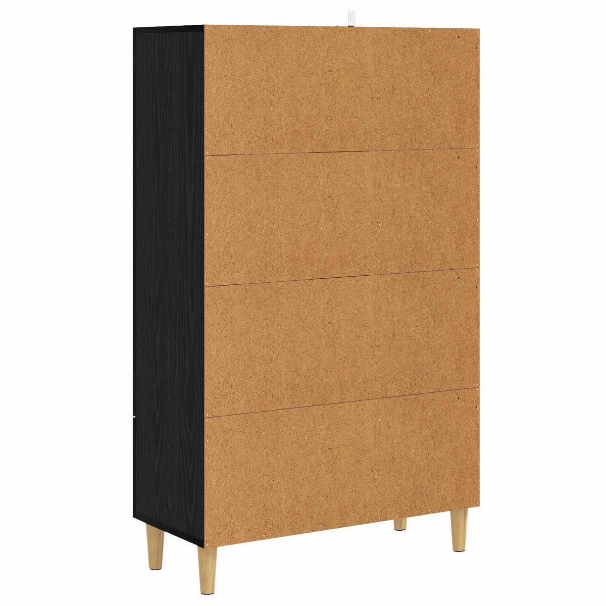 Highboard Schwarz Eichen-Optik 70 x 31 x 115 cm Holzwerkstoff
