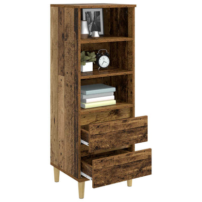 Highboard Altholz 40 x 36 x 110 cm Holzwerkstoff