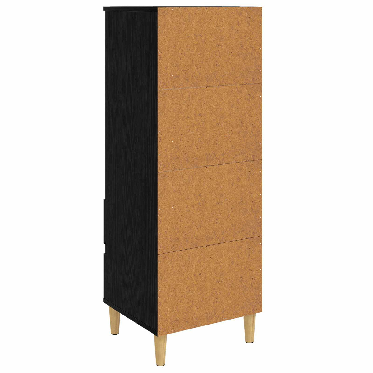 Highboard Schwarz Eichen-Optik 40 x 36 x 110 cm Holzwerkstoff