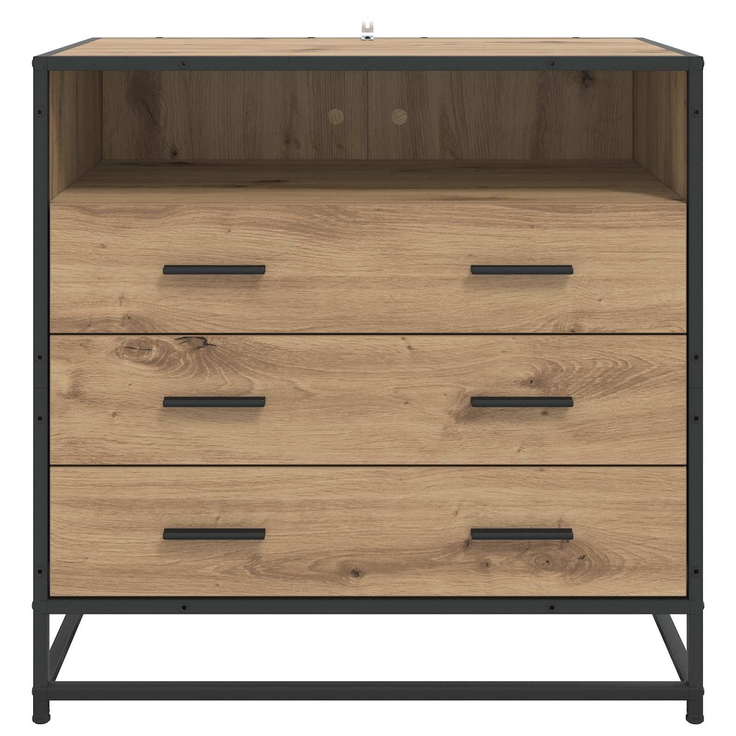 Schubladenschrank 3-Schublade Artisan-Eiche 70 x 41 x 70 cm
