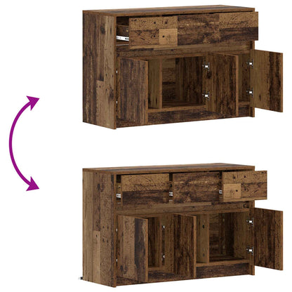 TV-Schränk 91 x 34 x 61 cm Altholz Holzwerkstoff