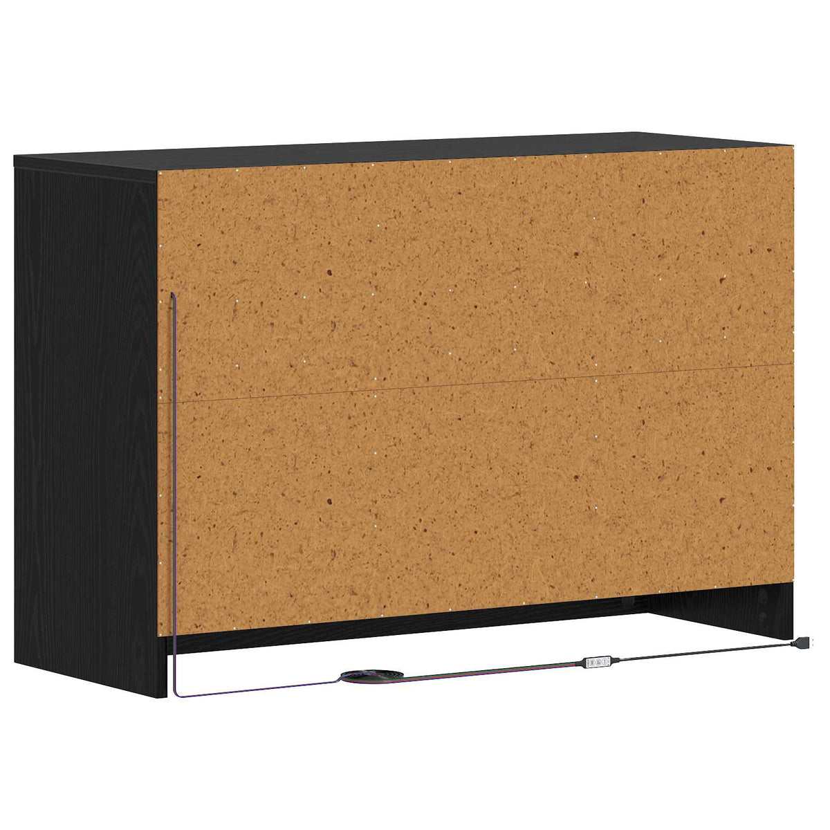 TV-Schränk 91 x 34 x 61 cm Schwarz Eichen-Optik Holzwerkstoff