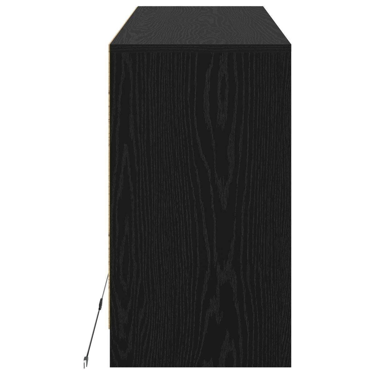 TV-Schränk 91 x 34 x 61 cm Schwarz Eichen-Optik Holzwerkstoff