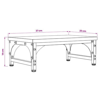 Monitor Halterung Artisan-Eiche 37 x 23 x 14 cm Holzwerkstoff