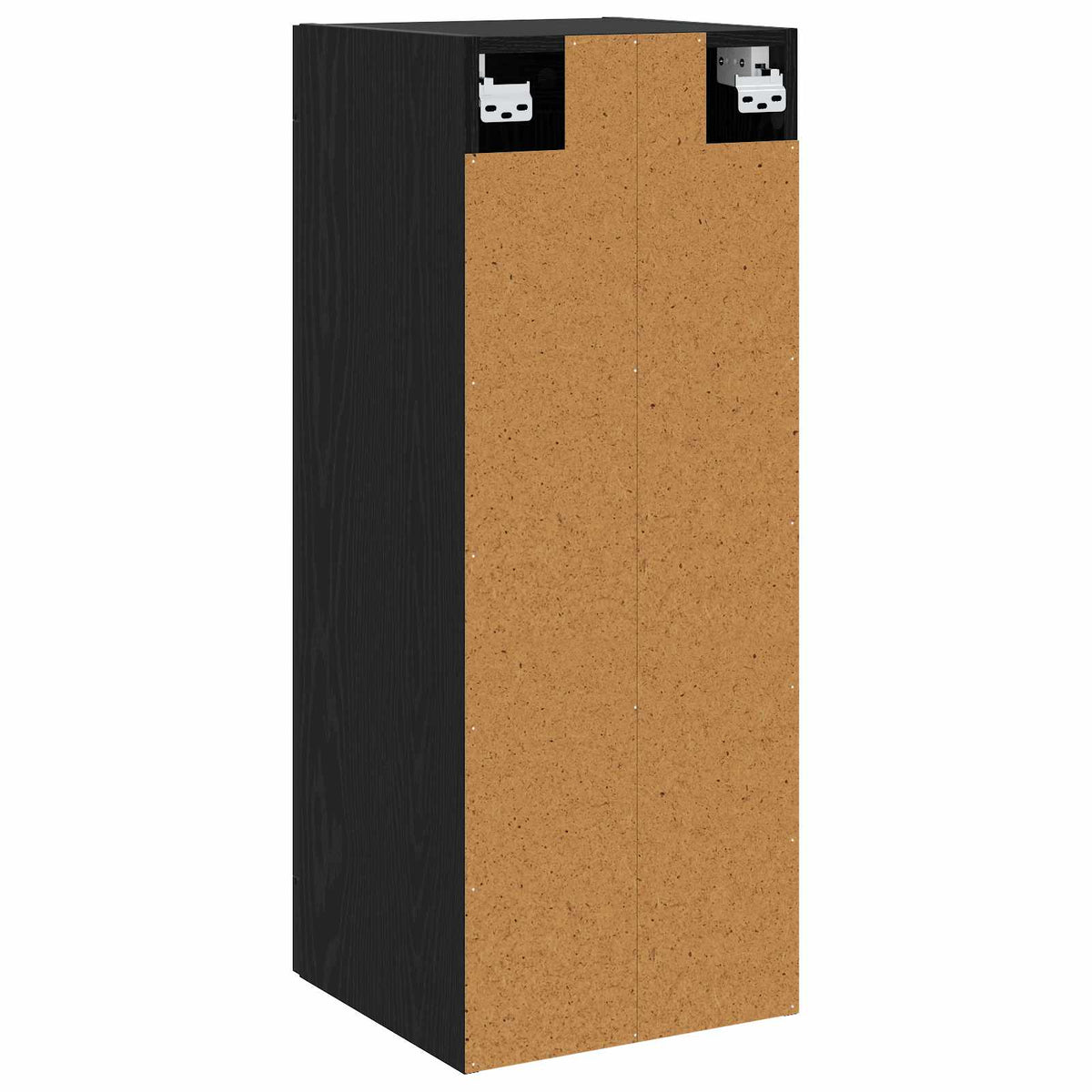 Wandschrank Schwarz Eichen-Optik 34,5 x 34 x 90 cm