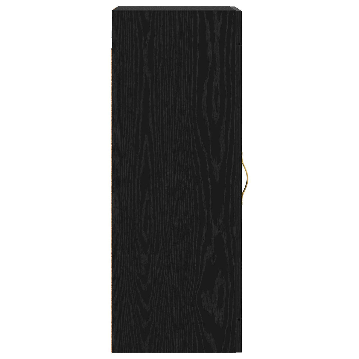 Wandschrank Schwarz Eichen-Optik 34,5 x 34 x 90 cm