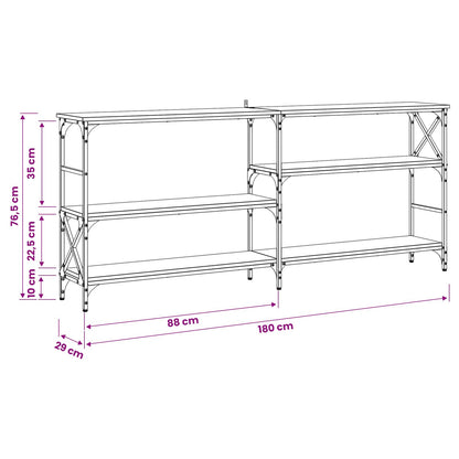 Konsolentisch Altholz 180 x 29 x 76,5 cm Metall PB
