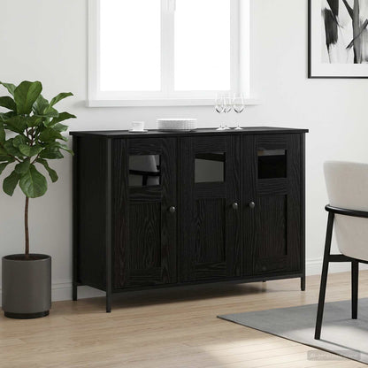 Sideboard Schwarz Eichen-Optik 100 x 35 x 70 cm Holzwerkstoff