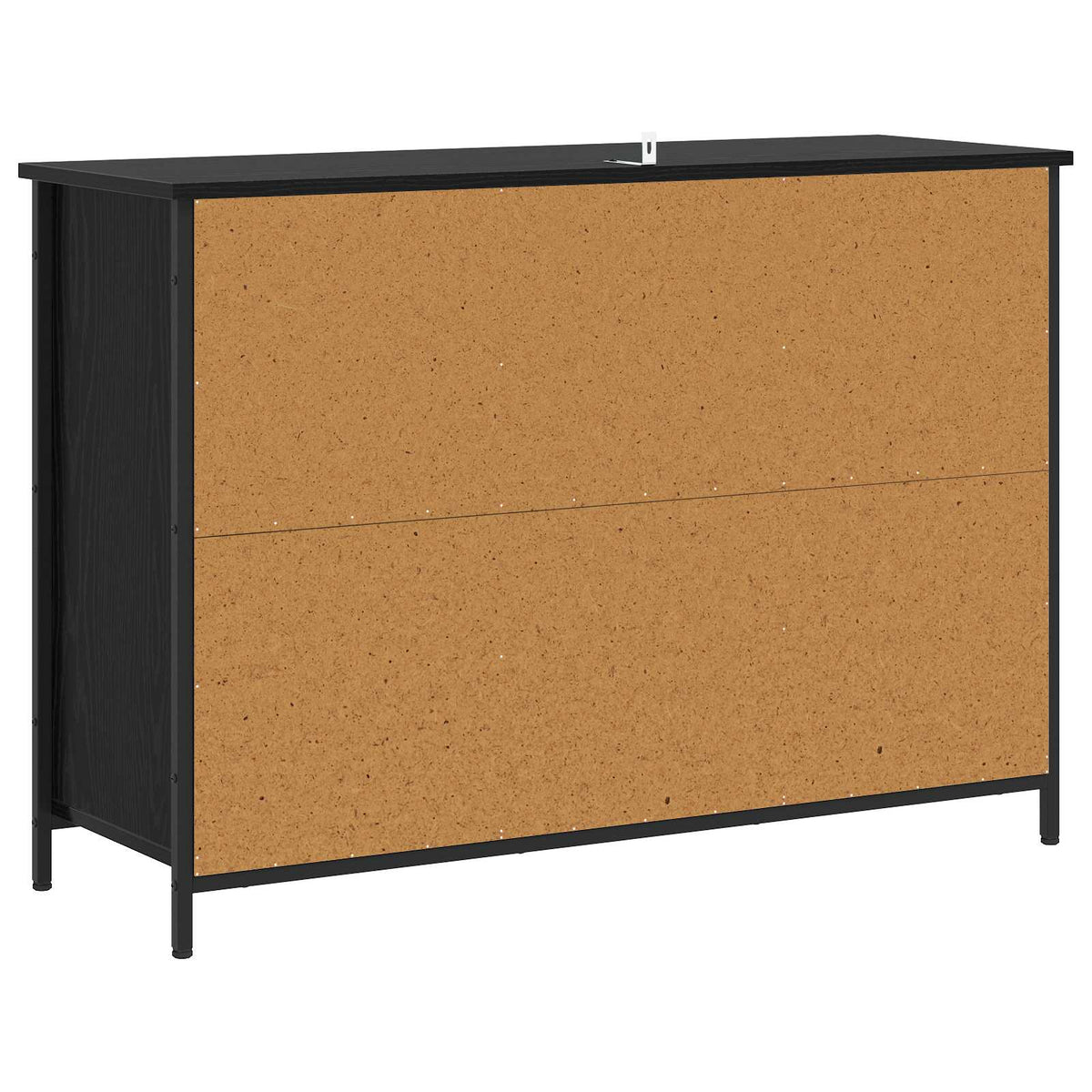 Sideboard Schwarz Eichen-Optik 100 x 35 x 70 cm Holzwerkstoff