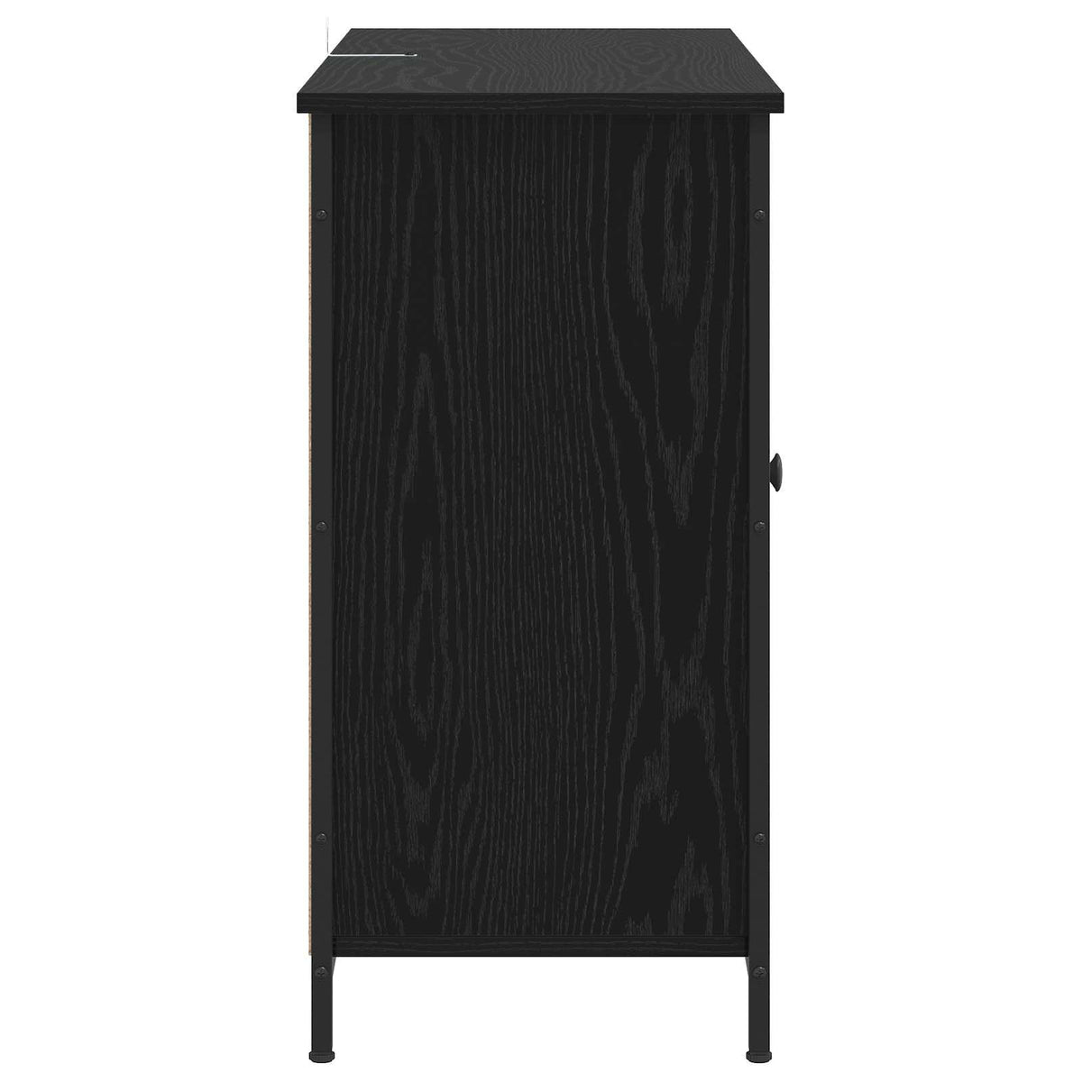 Sideboard Schwarz Eichen-Optik 100 x 35 x 70 cm Holzwerkstoff