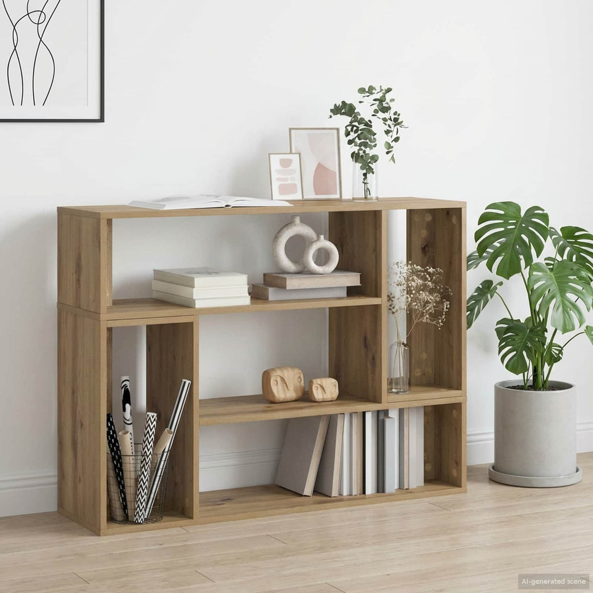 TV-Schränk 100 x 30 x 50 cm Artisan-Eiche Holzwerkstoff