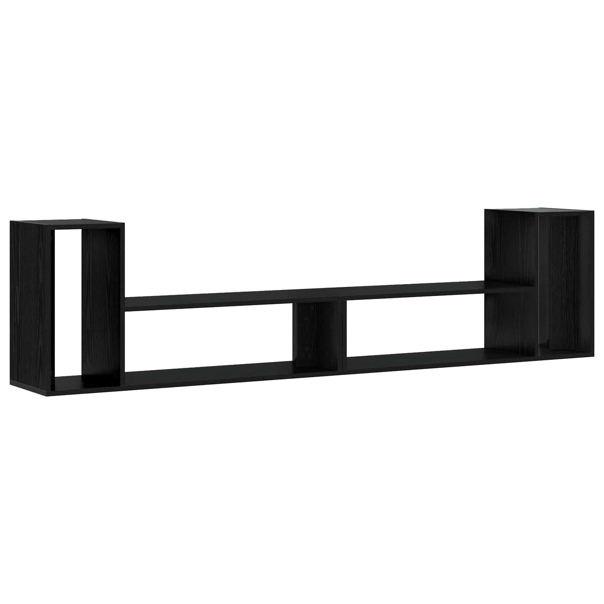 TV-Schränk 100 x 30 x 50 cm Schwarz Eichen-Optik Holzwerkstoff