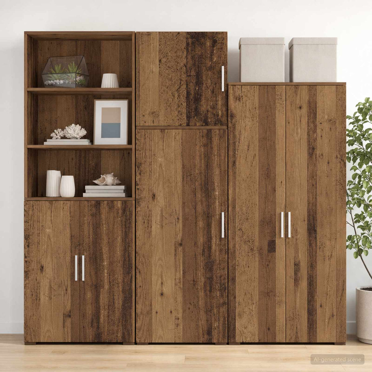 Wandschrank Altholz 40 x 42,5 x 40 cm PB