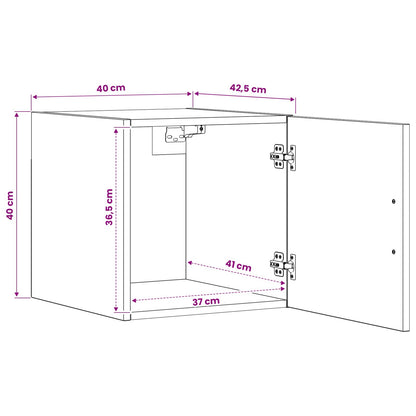 Wandschrank Artisan-Eiche 40 x 42,5 x 40 cm PB