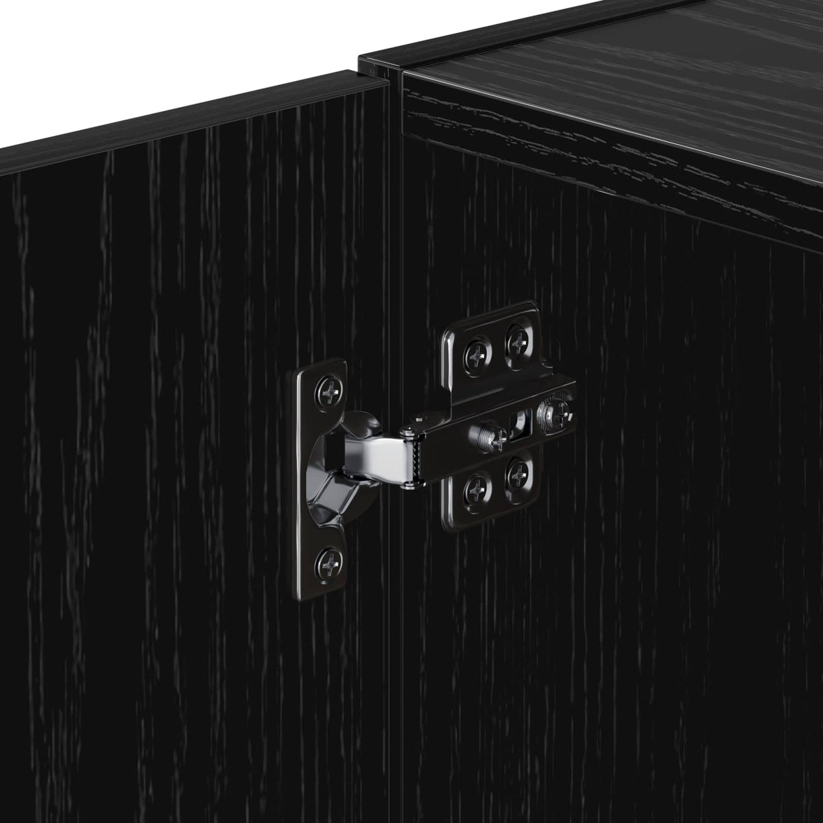 Wandschrank Schwarz Eichen-Optik 40 x 42,5 x 40 cm