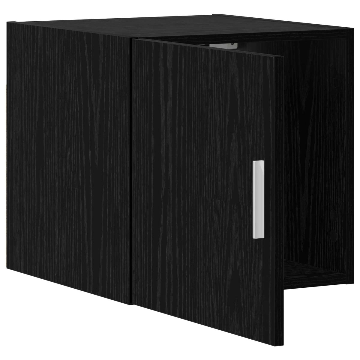 Wandschrank Schwarz Eichen-Optik 40 x 42,5 x 40 cm