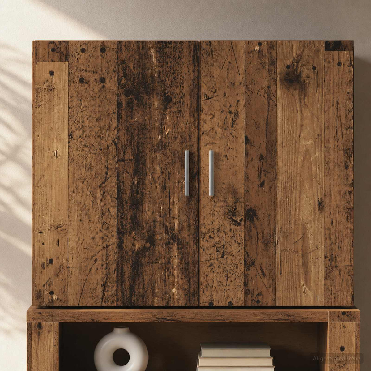 Wandschrank Altholz 80 x 42,5 x 64 cm Holzwerkstoff