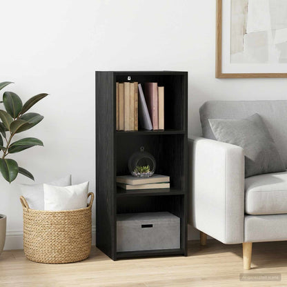 Sideboard Schwarz Eichen-Optik 40 x 41 x 93 cm Holzwerkstoff
