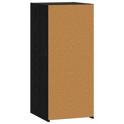 Sideboard Schwarz Eichen-Optik 40 x 41 x 93 cm Holzwerkstoff