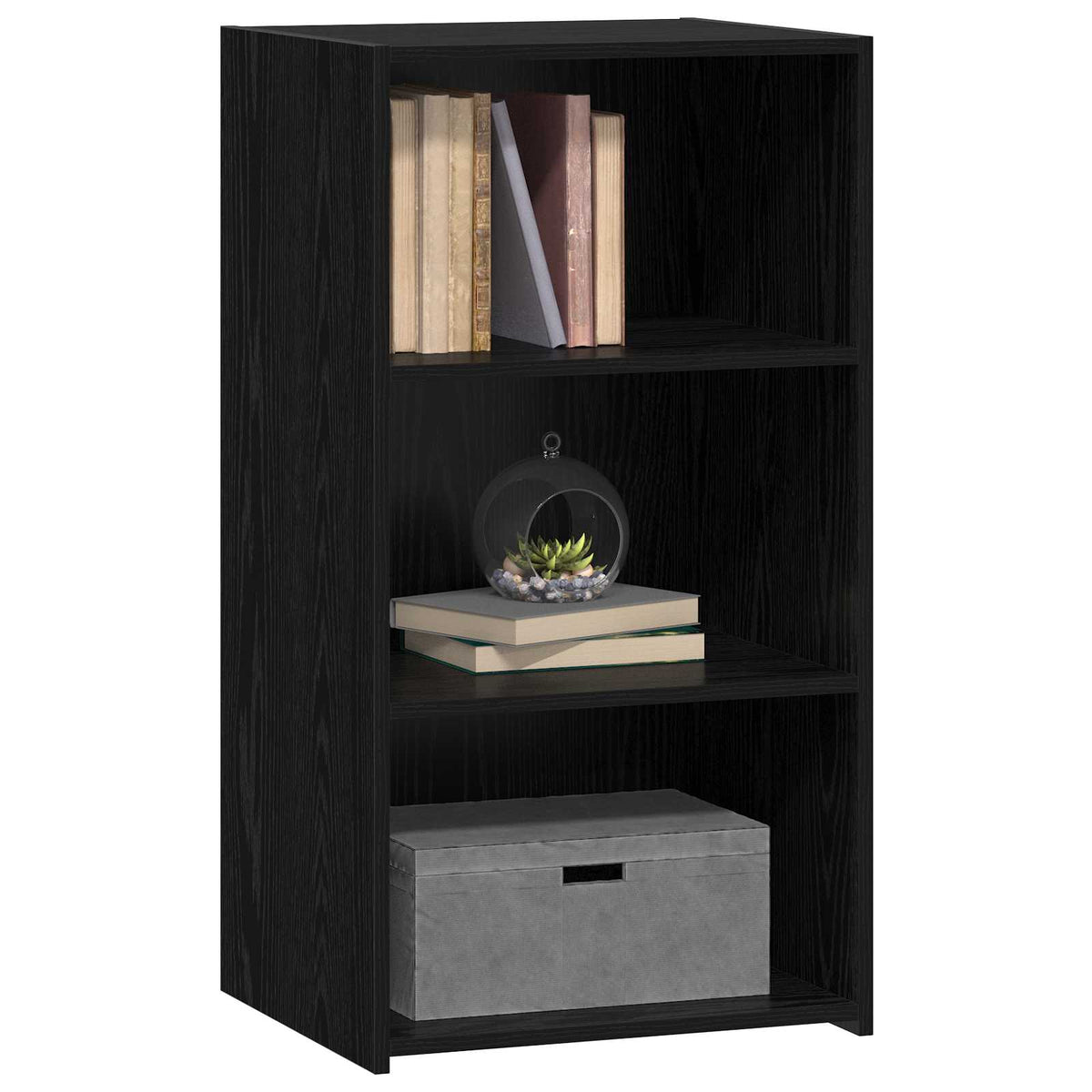 Sideboard Schwarz Eichen-Optik 50 x 41 x 93 cm Holzwerkstoff