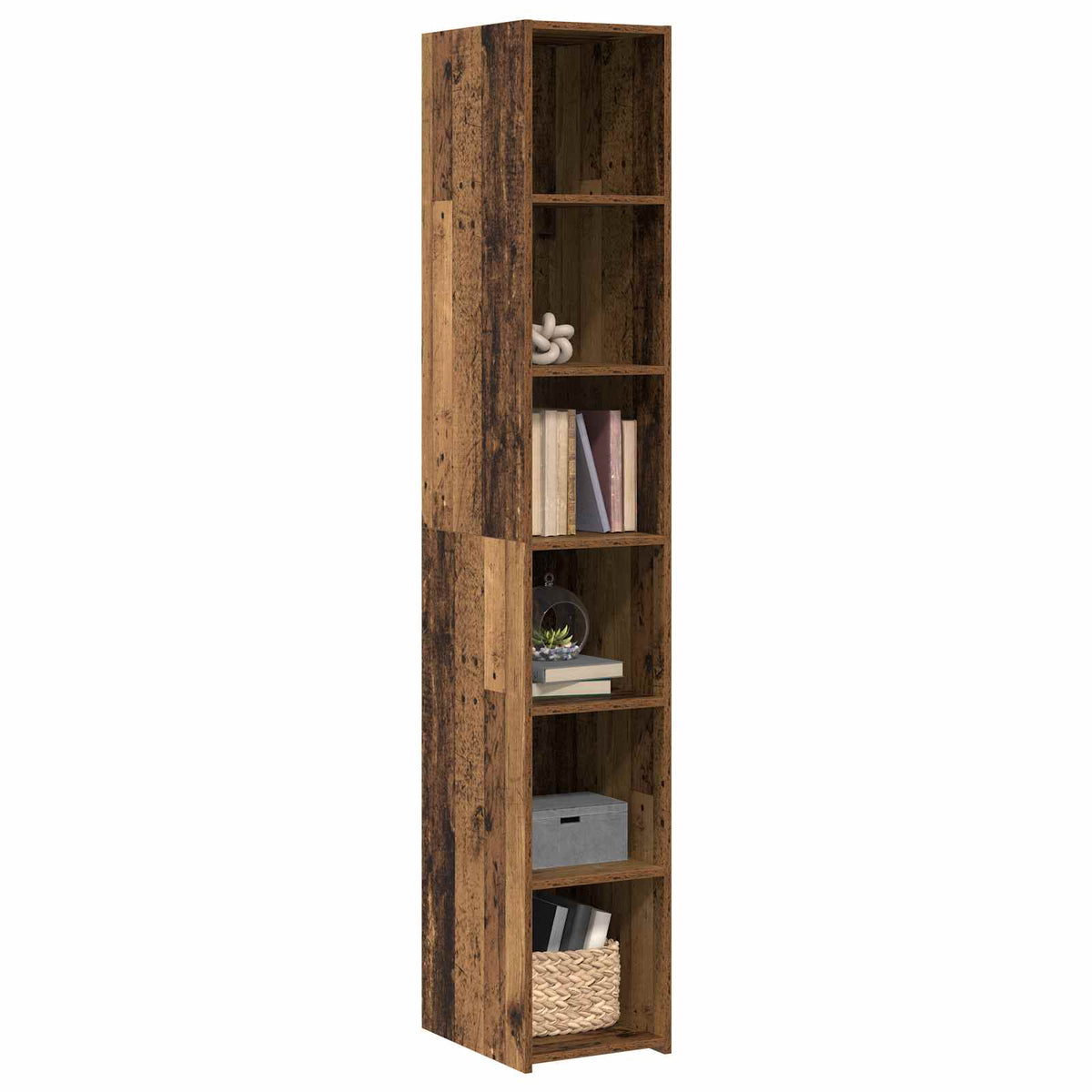 Highboard Altholz 30 x 41 x 185 cm Holzwerkstoff
