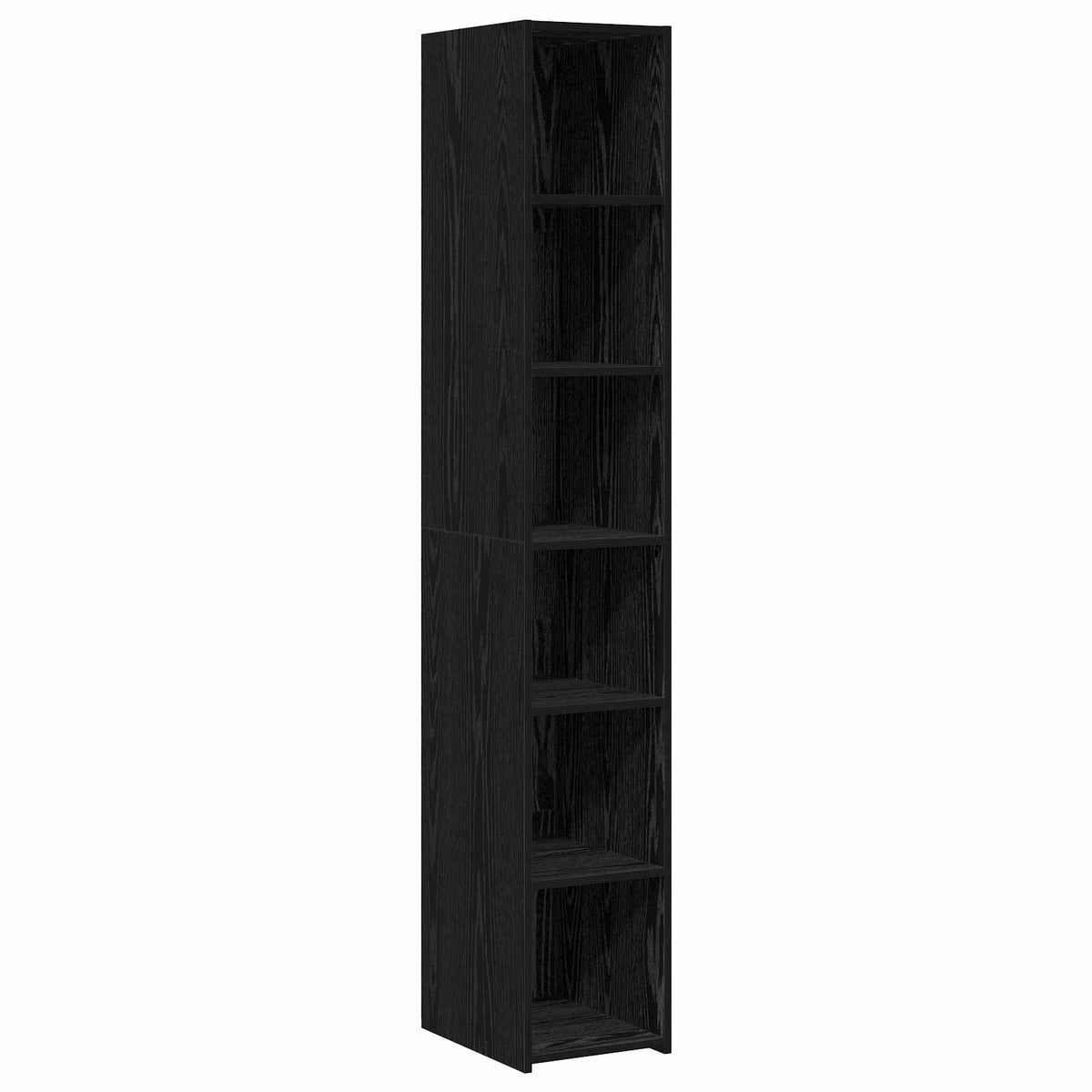 Highboard Schwarz Eichen-Optik 30 x 41 x 185 cm Holzwerkstoff