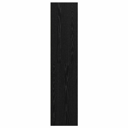 Highboard Schwarz Eichen-Optik 30 x 41 x 185 cm Holzwerkstoff