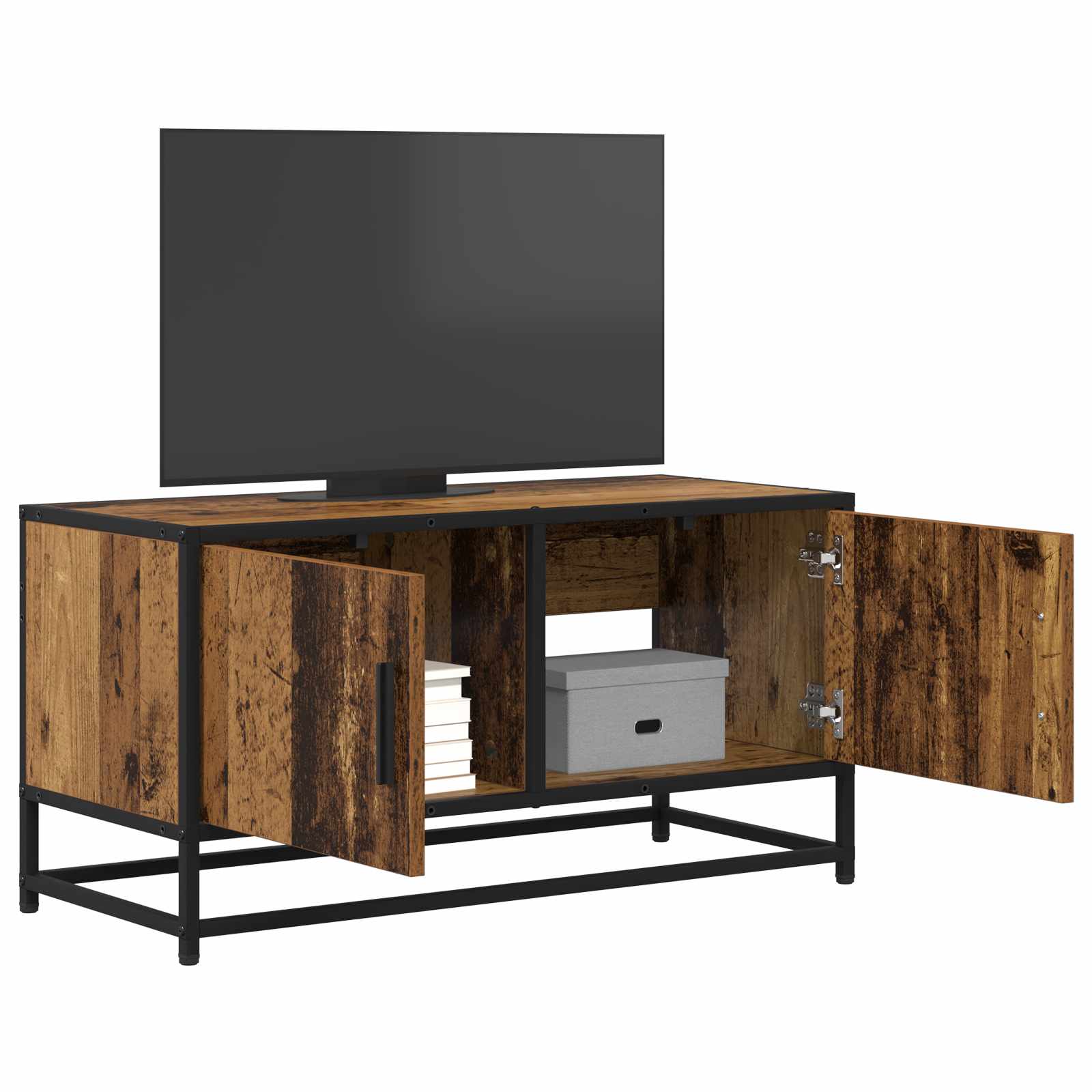 TV-Schränk 80 x 34,5 x 40 cm Altholz Holzwerkstoff