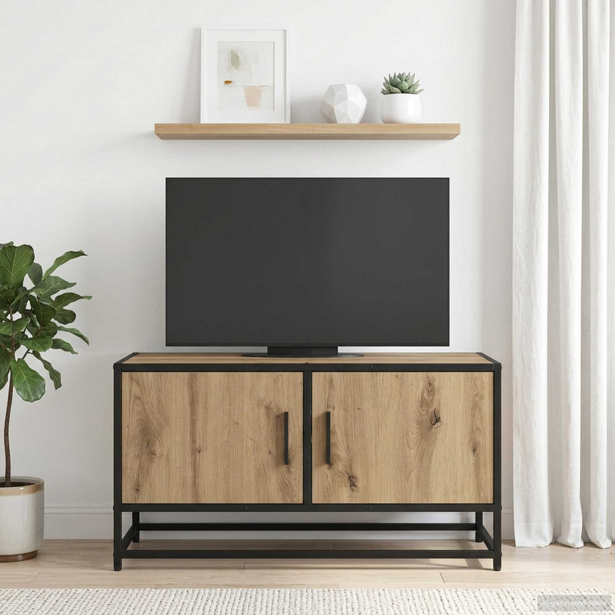 TV-Schränk 80 x 34,5 x 40 cm Artisan-Eiche Holzwerkstoff