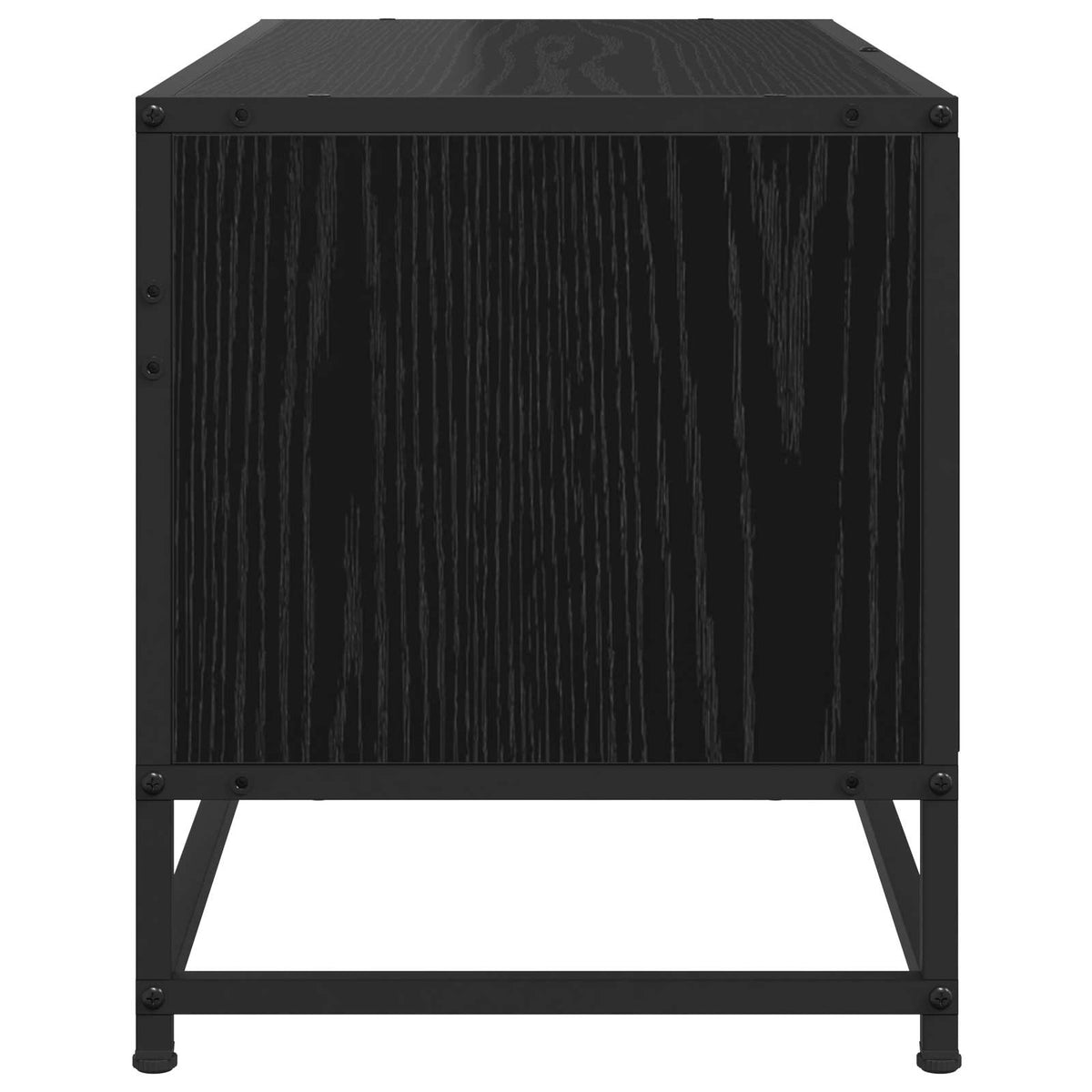 TV-Schränk 80 x 34,5 x 40 cm Schwarz Eichen-Optik Holzwerkstoff