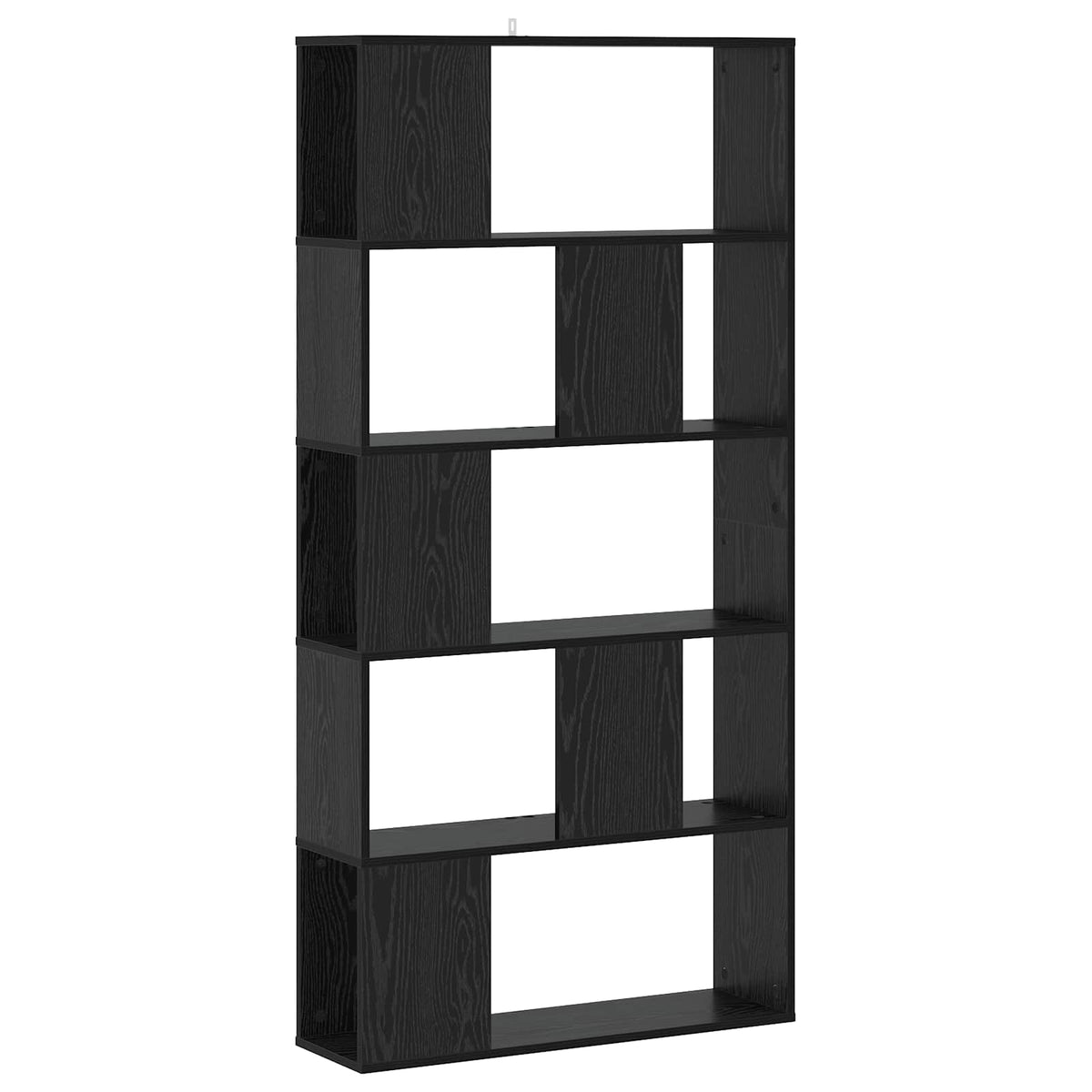 Bücherregal Schwarz Eichen-Optik 80,5 x 23,5 x 162,5 cm PB
