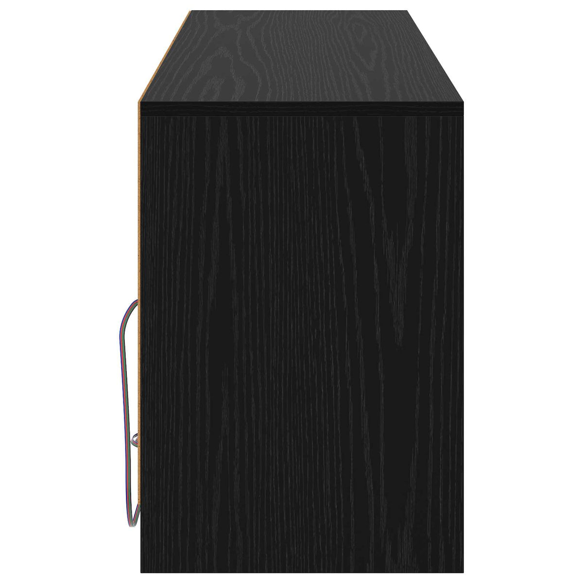 TV-Schränk 100 x 34 x 50 cm Schwarz Eichen-Optik Holzwerkstoff