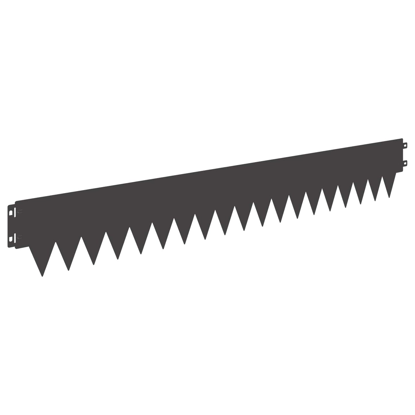 Rasenkante 30 stk. 103 x 15 cm Stahl Schwarz