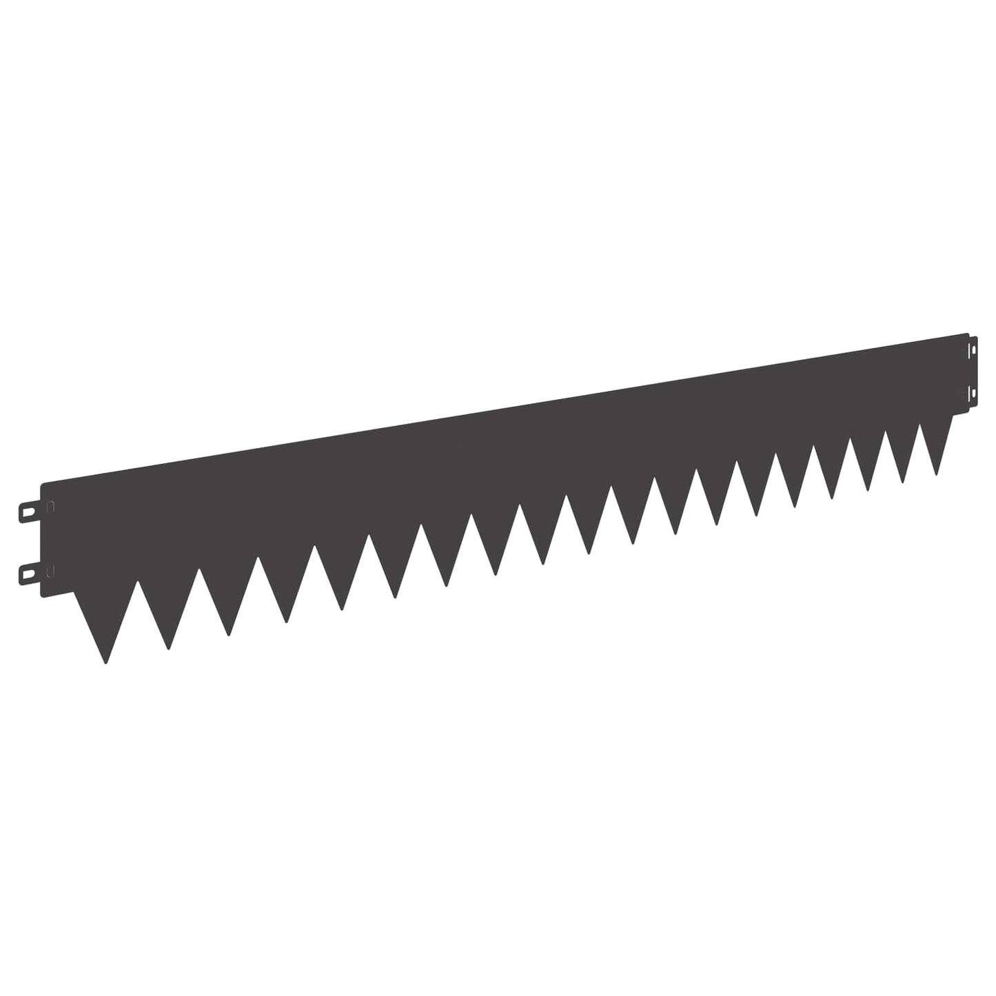 Rasenkante 50 stk. 103 x 15 cm Stahl Schwarz